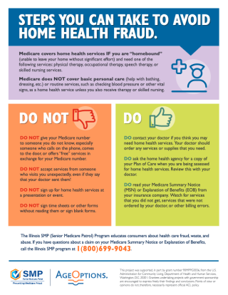 Steps you can take to avoid home health fraud.
