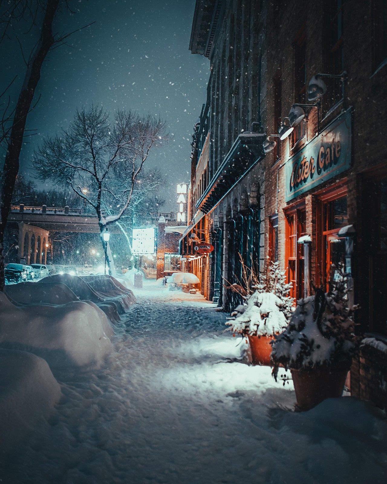 Street with Snow