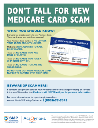 Don't fall for new medicare card scam.
